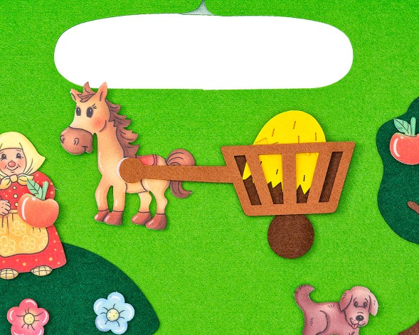 Дидактический коврик-игралка в дорогу &quot;Деревенский дворик&quot;