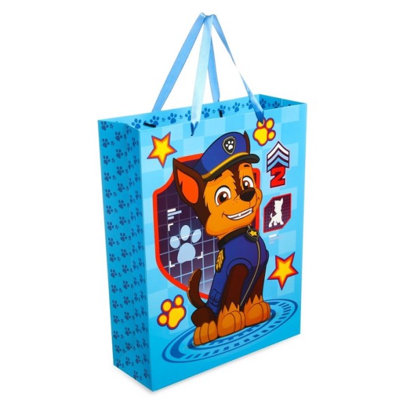 Пакет подарочный вертикальный Поздравляю, Щенячий патруль, 31х40х11 см