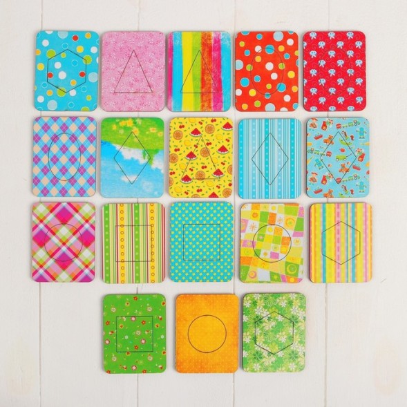 Досочки Сегена Узоры , 18 досок: 7 × 9 см