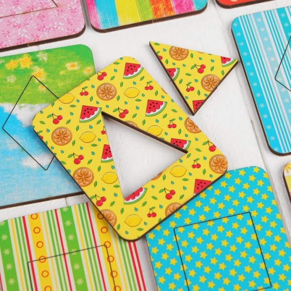 Досочки Сегена Узоры , 18 досок: 7 × 9 см