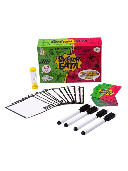 Настольная игра для большой компании «Sketch Батл» Челлендж на опознавание слов. Десятое королевство