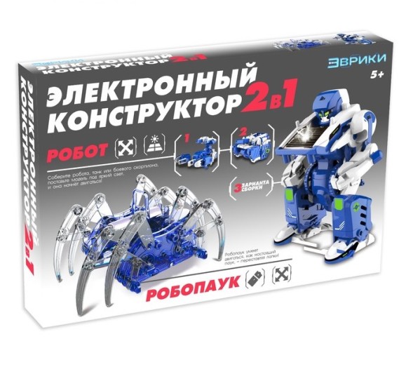 Электронный конструктор «Роботехника», 2 в 1