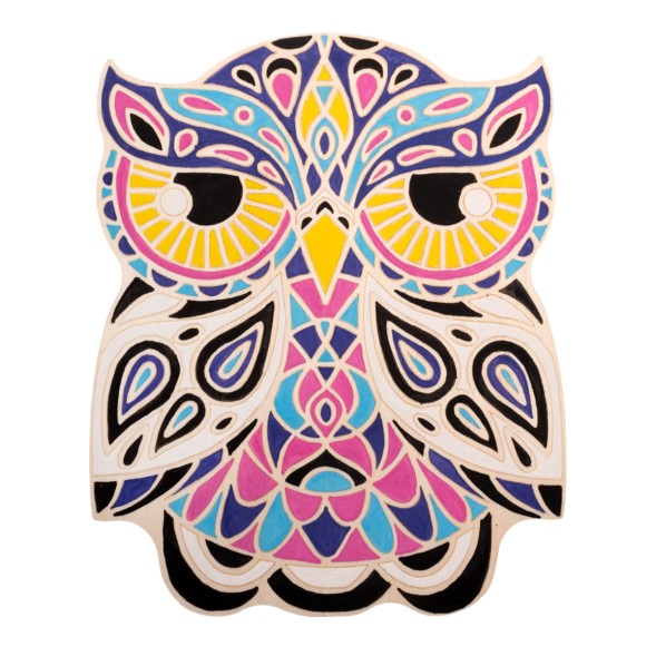 Роспись по дереву «Совушка» (с красками и кисточкой). Десятое королевство