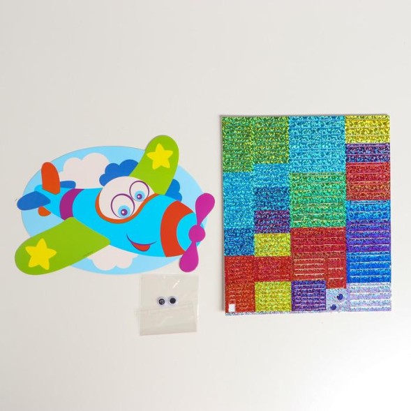 Мозаика стикерная форменная "Самолет"