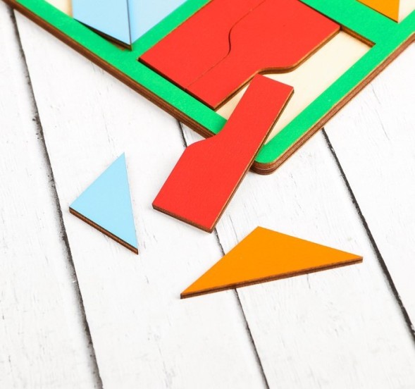 «Сложи квадрат» Б.П.Никитин, 2 уровень (мини), цвета МИКС