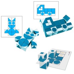 Умные кубики Силуэты. 50 игр для развития интеллекта. Айрис-пресс