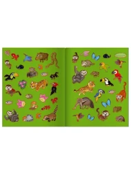 Книжки с наклейками 50 шт. Приключения в разноцветных джунглях. Айрис-пресс