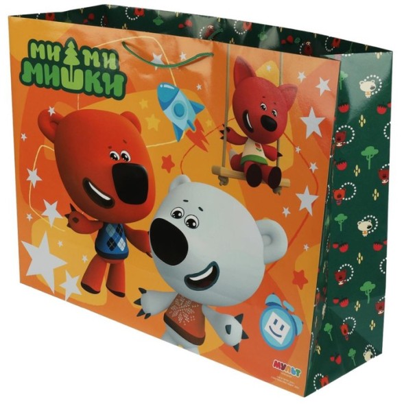 Пакет подарочный «Ми-ми-мишки», 46 × 60 × 20 см, глянцевый