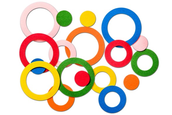 Игровой набор из фетра &quot;Круги&quot;