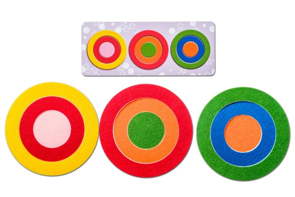 Игровой набор из фетра &quot;Круги&quot;