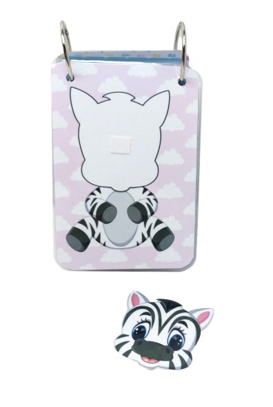 Игра на липучках Найди мордочку, 18 страниц