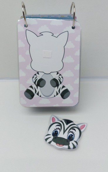 Игра на липучках Найди мордочку, 18 страниц