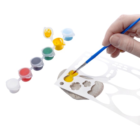 Роспись по камням «Забавные совы» (6 камней). Десятое королевство