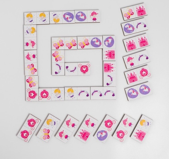 Умное домино. Только для девочек, 28 фишек