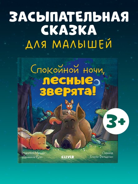 Сказка на ночь. Спокойной ночи, лесные зверята! 24 стр