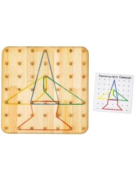Геоборд со схемами, 12 двусторонних карточек