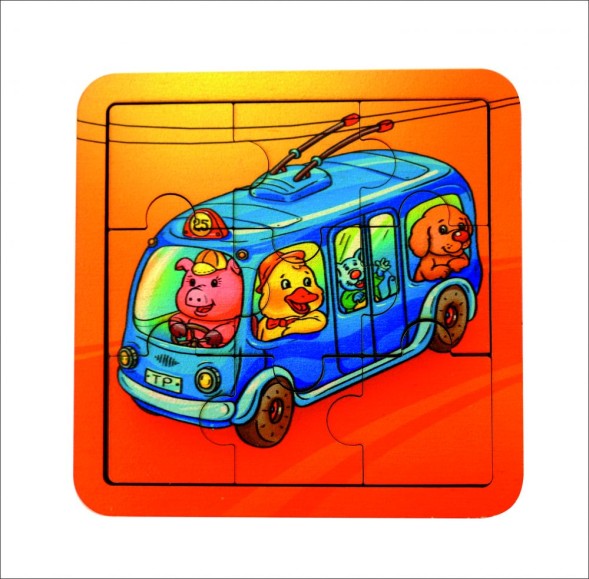 Пазл &quot;Троллейбус&quot; Smile Decor