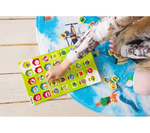 Рамка-вкладыш «Кто что ест?», по методике Монтессори