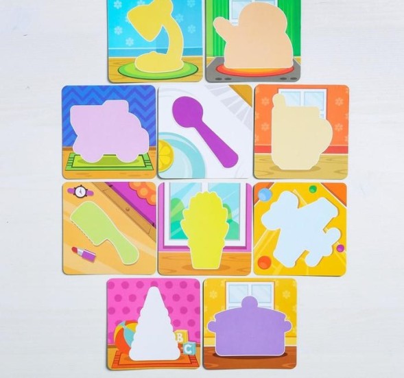 Развивающая игра «Где чья тень? Предметы дома»