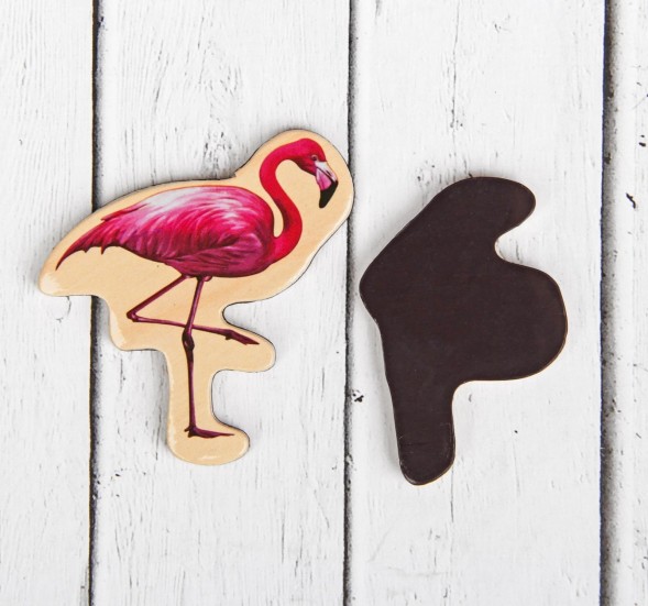 Деревянные магниты «Дикие животные», набор 20 шт.