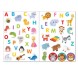 Наклейки многоразовые «Английский алфавит», формат А4