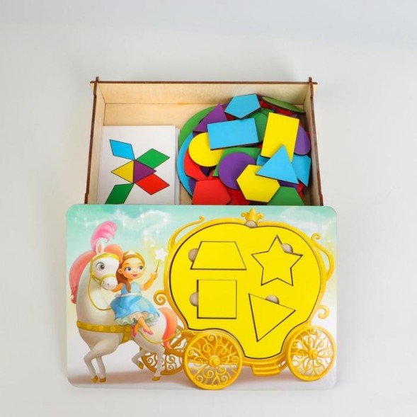 Сортер-танграм "Фея с каретой"