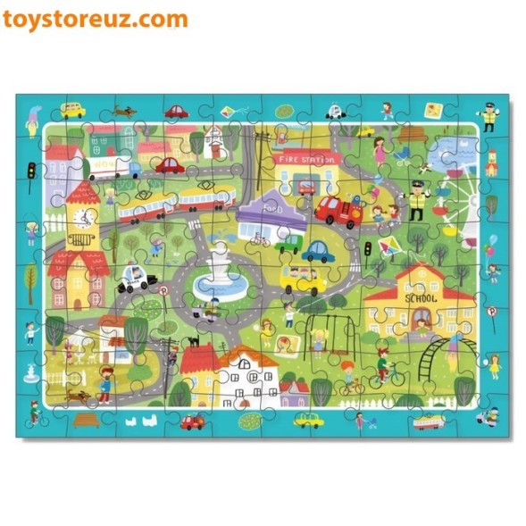 Пазл на внимательность, 80 элементов - Жизнь городка