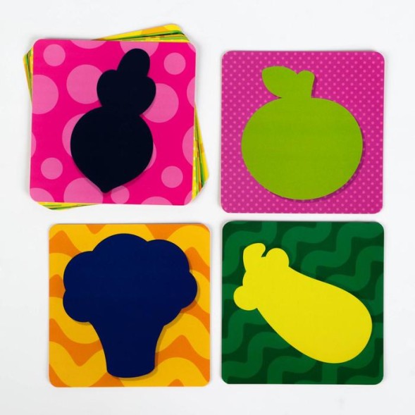 Развивающая игра «Где чья тень? Фрукты и овощи»