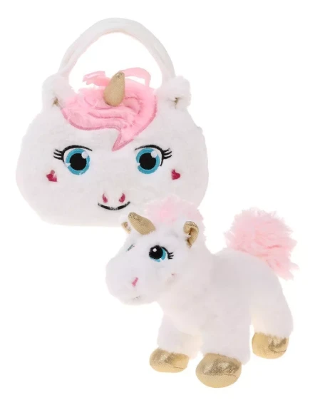 Единорог в пушистой сумочке Fluffy Family