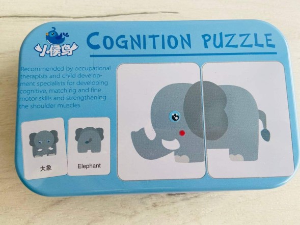 Обучающий пазл в ассортименте - Голубой