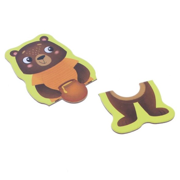 Пазлы 2 в 1 «Истории зверят»