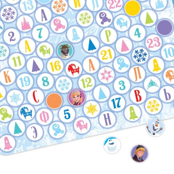 Подарочный набор: Магнитная книга с заданиями + пазлы + настольная игра «Зимнее волшебство», Холодное сердце