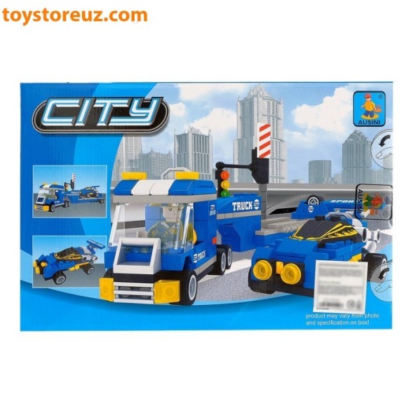 Конструктор «Тягач с прицепом», 248 деталей