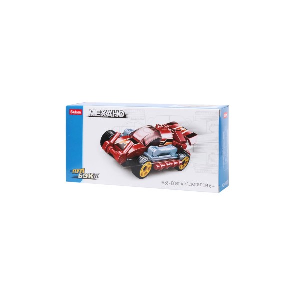 Конструктор SLUBAN Машинка M38-B0801A, 48 деталей