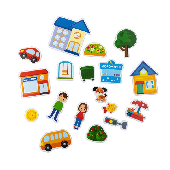 Пластик на липучках «Городок» (в конверте A4). Десятое королевство