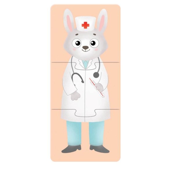 Пазлы 3 в 1 «Какая профессия?»