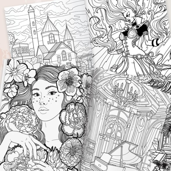 Раскраска-вдохновение «Мир твоих чувств»