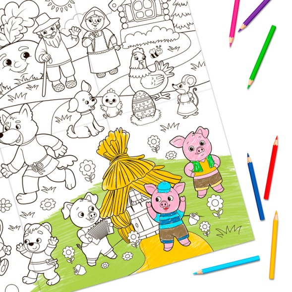 Раскраска-гигант «Мы пришли из сказки»