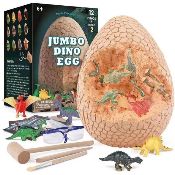 Гигантское яйцо динозавра, раскопки