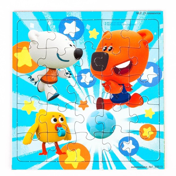 Пазл МиМиМишки 4 в 1 - «Весёлые старты», 86 элементов