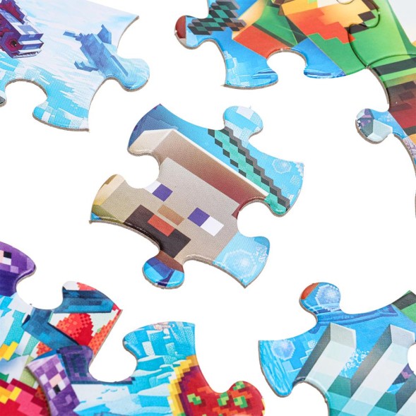 По мотивам Minecraft. Пазлы в коробке, набор 4в1: 9,16,25,36 деталей. Умные игры