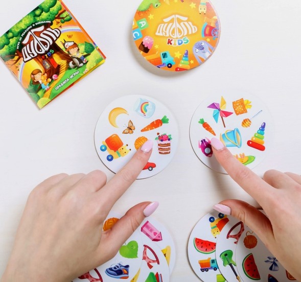 Настольная игра на реакцию и внимание «Дуббль. Kids», 55 карт