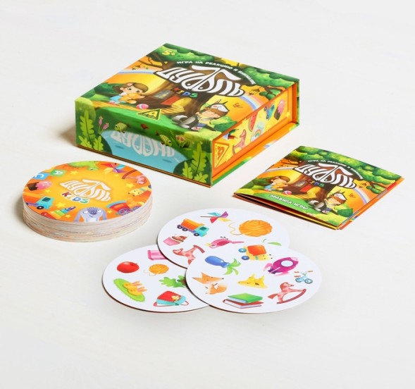 Настольная игра на реакцию и внимание «Дуббль. Kids», 55 карт