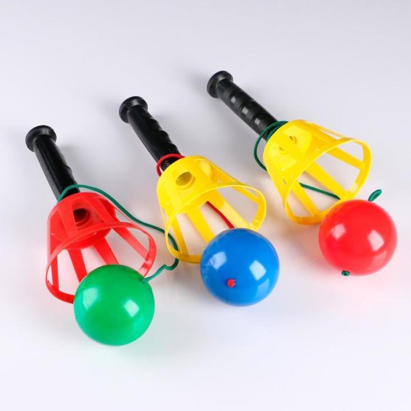 Игра "Поймай мяч", корзинка d-10.5 см, мячик d-7.5 см, микс