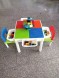 Столик 3 в 1 панель Lego+Песочница+Стол, 100 деталей блоков