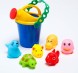 Резиновые игрушки и ведёрко. Набор для купания и игры в песке. Цвет МИКС