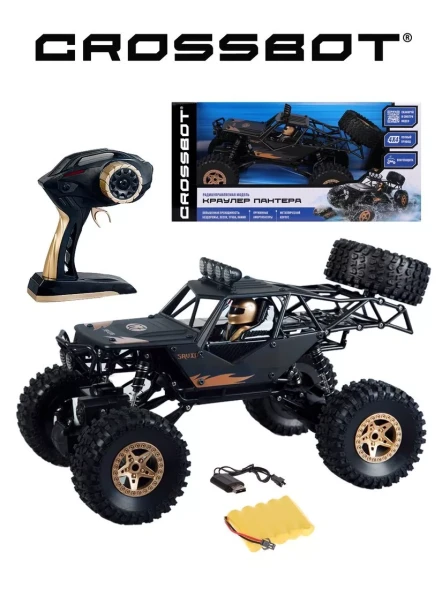 Краулер-Багги р/у Пантера, аккум, 4WD, металл, черн.