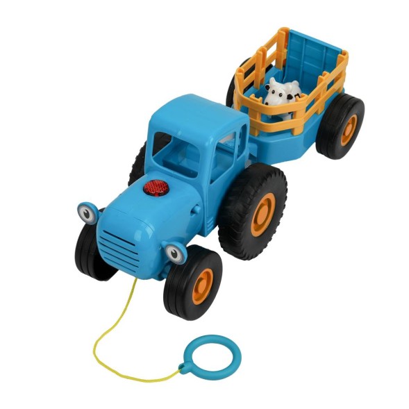 Каталка с прицепом 30+ песен,фраз, звуков Синий трактор, Умка