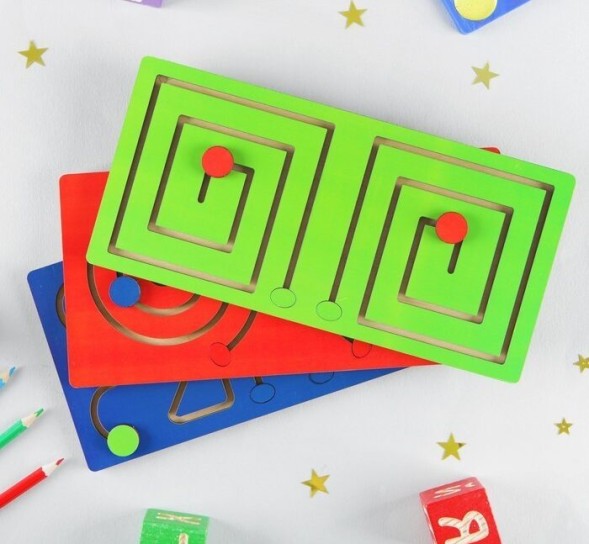 Лабиринт "Полушарные доски" набор 3 шт.