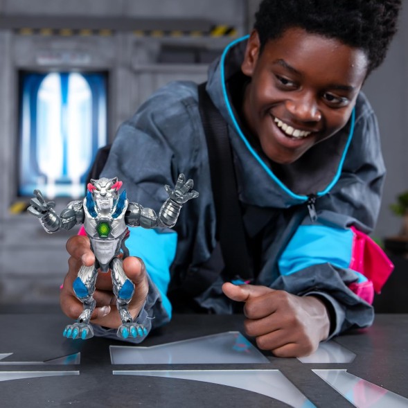 Лаборатория мутантов MrBeast Metallic Panther Action Figure, мутируйте лучших мутантов -зверей